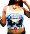 ‘Her Body Is Art’ Cropped tank top